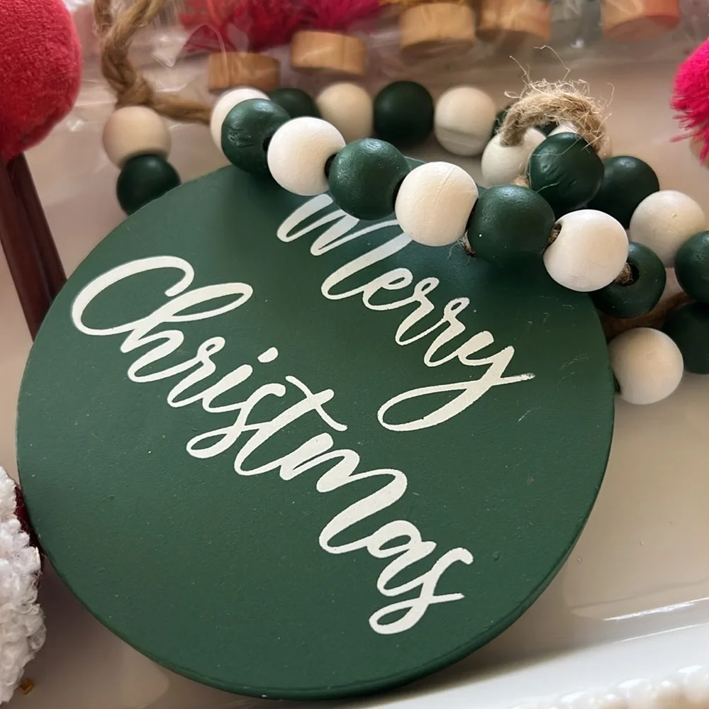 Misc. Christmas Tray Decor Target mini trees etc.